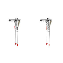 2X Fishing Rod Ground Holder Base Downhill Automatic Cane Support Stand Fish Pole Folding Holder for Lakes Pond Fishing