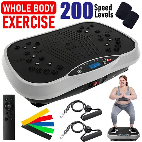 Power Vibration Plate Exercise Body Shaker Massager Vibrating Machine Platform