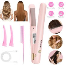 Wireless Hair Straightener, Small Portable Hair Straightener, 4 Temperature