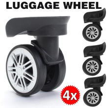 4Pcs Luggage Wheel Suitcase Replacement Wheels Casters 360 Swivel Travel Case UK