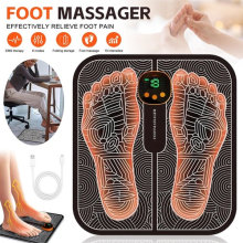 Portable EMS Foot Massager Mat Electric Pad Blood Muscle Circulation Relief Pain