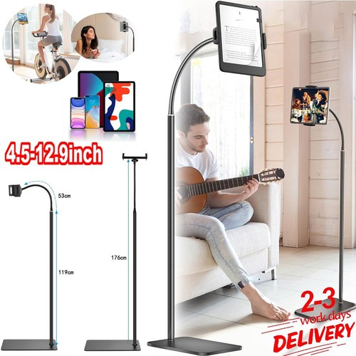 Universal 360 Adjustable Floor Stand Holder for Tablet iPad iPhone 4.5-12.9inch