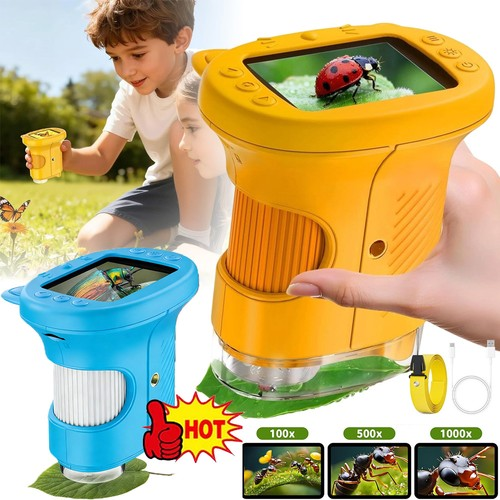 1000X Digital Microscope Handheld Microscope 2.4 Inch IPS Screen HD Rechargeable