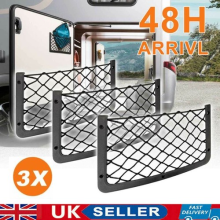 3x Large Storage Elastic Net Campervan Caravan Motorhome Organiser Mesh Holder