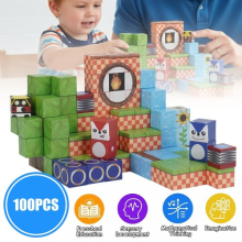100pcs Magnetic Toy Magnetic Building Blocks Educational Toy Build Blocks Sets