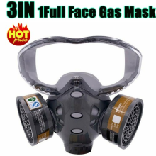 Full Face Gas Mask With Glasses Safety Spray Paint Chemical Pesticide Decoration