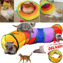 Pet Cat Tunnel Toy Rabbit Pop Up Tube Collapsible Design Puppy Kitten Play Toy