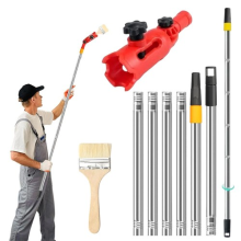 Multi-Angle Paint Brush Extender with Extension Pole Handheld Painting Tool NEW