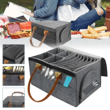 Caravan Plate Holder Tableware Storage Bag For Motorhome Campervan Boat Cupboard