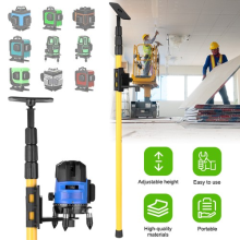 4M Laser Leveling Telescoping Pole Adjustable Mounting Pole For Line Laser New