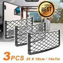 3 X Van Truck Car Net Mesh Storage Bag Pocket Organizer Holder Phone/Wallet HOT