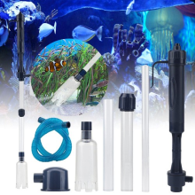 Aquarium Cleaner Kit Vacuum Pump Gravel Water Cleaning Fish Tank Siphon Cleaner~