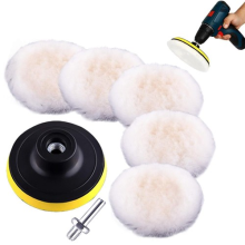 150MM Round Wool Buffing Pad Polishing Wheel Felt Buffer Disc for Angle Grinder