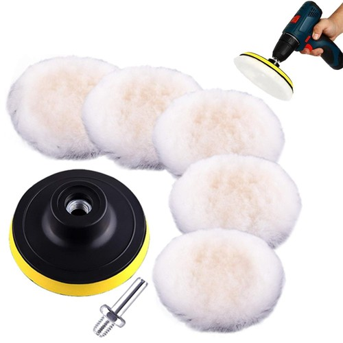 150MM Round Wool Buffing Pad Polishing Wheel Felt Buffer Disc for Angle Grinder