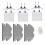 Suitable Compatible with  E5/C108 Sweeping Robot Accessories Cleaner Parts Replacement Side Brush Mop Cloth Filter Set 1