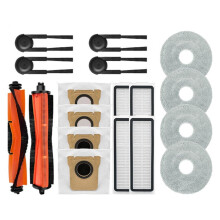 Compatible with Mijia M40S Anti- Roller Brush Side Brush Dust Bag Filter Mop Cloth Vacuum Replacement Parts