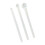 3Pieces Plastic Fish Feeder Scoops Dosing Spoon With Clear Scale 1