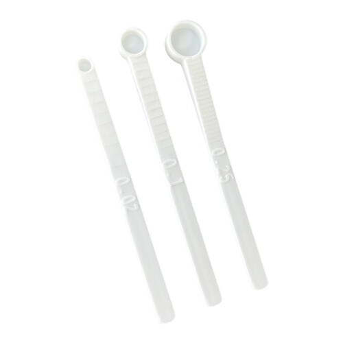 3Pieces Plastic Fish Feeder Scoops Dosing Spoon With Clear Scale