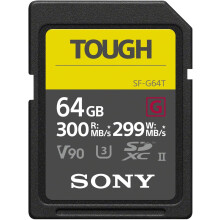 Sony SF-G Series TOUGH SDXC UHS-II V90 U3 64GB R300MB/s W299MB/s SF-G64T/T1