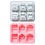 2Pcs 6 Cavities School Bag Silicone Cake Molds Multipurpose 1