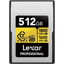 Lexar Professional GOLD CFexpress 4.0 Type A Card 512GB LCAEXG4512G-RNENG
