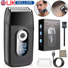 LCD Foil Shaver Electric Cordless Shaver for Men Wet/Dry Razor Rechargeable USB