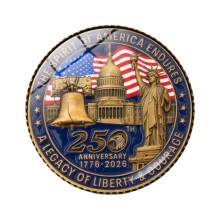 Amerikaanse vlag reversspeld herdenkingsmail badge-Koper 9