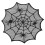 Spiders Webs Laces Coaster Soft Polyester Cobwebs Table-Black 1 1