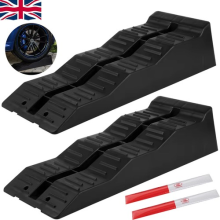 2PCS Heavy Duty Caravan Levelling Ramp Set Heavy Duty Motorhome 5.5 Tonnes Black
