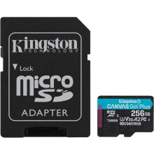 Kingston Canvas Go Plus MicroSD Gen4 256GB UHS-I U3 V30 200MB/s SDCG4/256GB