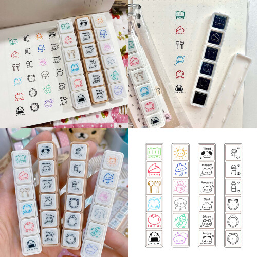 Kreative Sechs-Muster-Stempel,-Arbeitsprotokoll 1