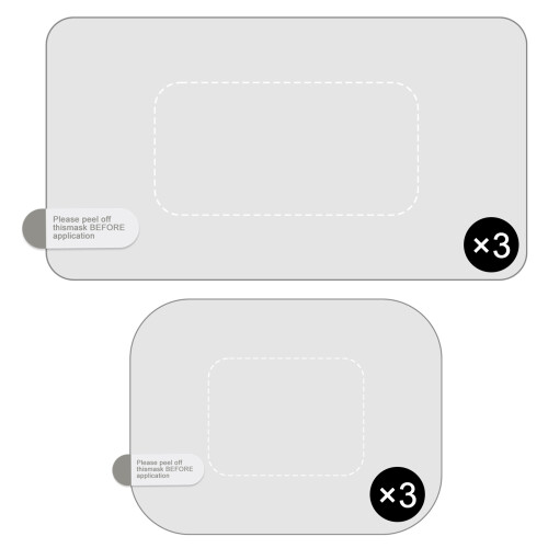 Electrostatic Windshield Film For Dashcams Scratch-3 Sets