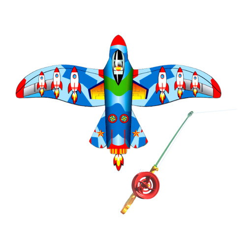 Cerfs-volants à ailes dynamiques, canne à pêche,-Avion de 30CM