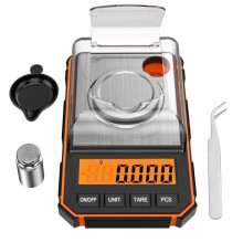 Schmuckwaage – YYV – 50 g – Hohe Präzision – Hintergrundbeleuchtetes LCD-Display – Tara-Funktion