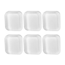 6pcs Clear Square Wall Protector for Door Knob Self Adhesive