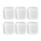 6pcs Clear Square Wall Protector for Door Knob Self Adhesive 1