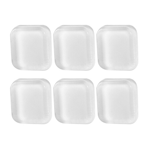 6pcs Clear Square Wall Protector for Door Knob Self Adhesive