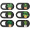 6er-Pack – Blickschutzfolien für Handy/Computer/Webcam, 18 mm, Topfpflanzen-Design 1