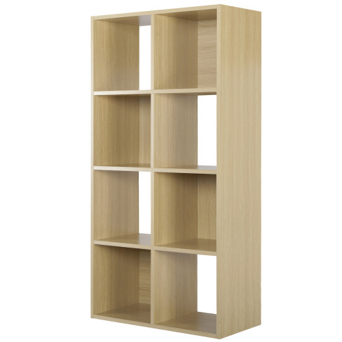 Charles Jacobs (No Drawers) Charles Jacobs Oak 8 Cube Open Book Shelf Storage Unit 2