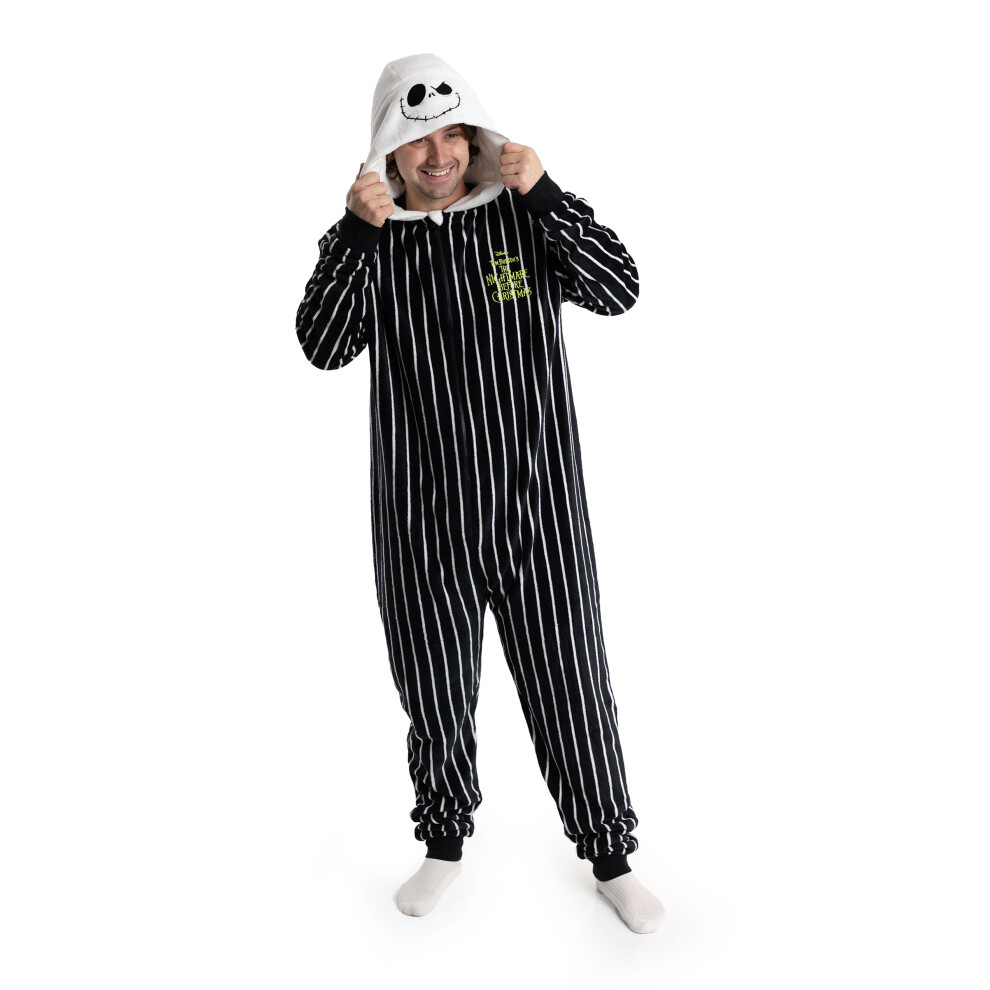 Disney (Medium) The Nightmare Before Christmas Onesie (Unisex Black)