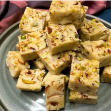 (Almond Burfi 250g) The Taste Of Indian Sweets