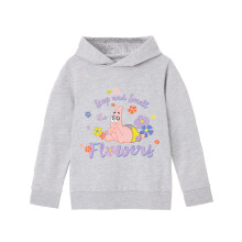 (5-6 Years) SpongeBob SquarePants Hoodie (Girls Grey)