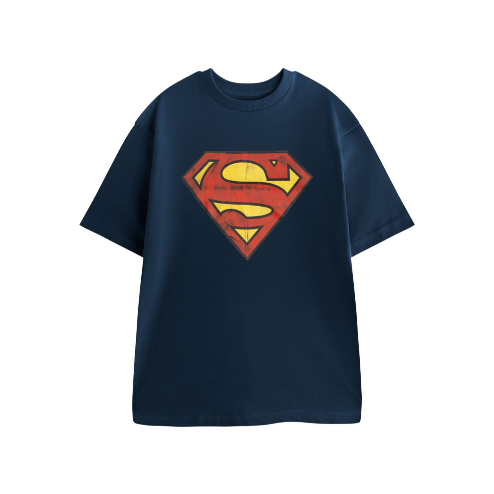 Dc Comics (Medium) Superman Short Sleeved T-Shirt (Mens Blue)