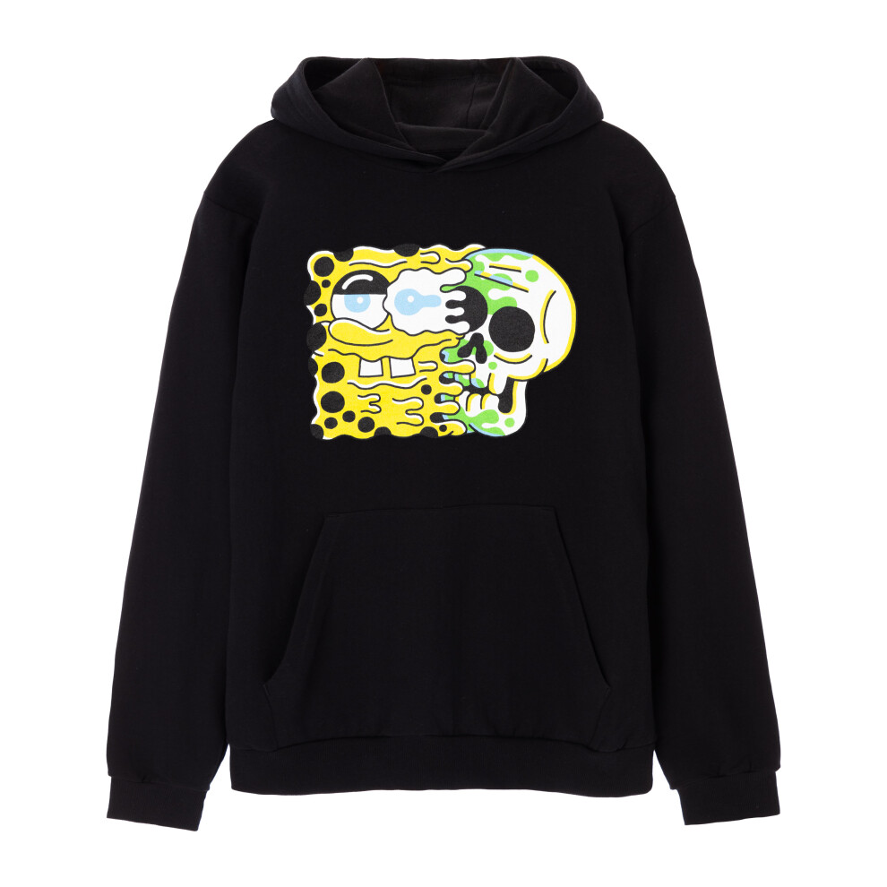 Spongebob Squarepants (X-Large) Hoodie (Mens Black)