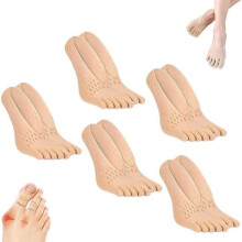 Damen-Gesundheitssocken – Marke: Five Fingers – Orthopädische Kompression – Atmungsaktiv – Beige