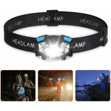 LED-Stirnlampe – Langstreckenbeleuchtung – 5000 Lumen – USB-aufladbar – IPX4 wasserdicht – 5 Leuchtmodi