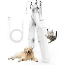 Krallenpflege für Hunde und Katzen – Krallenschere mit LED-Licht und faltbarer Krallenfeile