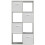Charles Jacobs (4 White Drawers) Charles Jacobs Grey 8 Cube Open Book Shelf Storage Unit 3