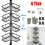 4 Tier Telescopic Bathroom Shower Caddy Wall Corner Shelf Rack Storage Organizer 2