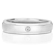 (J) 9ct White Gold 5mm Soft Court Comfort Ladies Diamond Wedding Band/Ring Brilliant Cut 0.05 Carat G - I1 I2